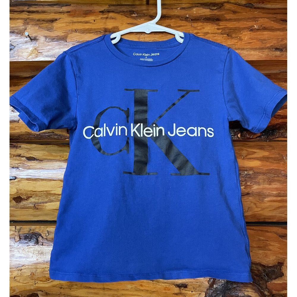 Calvin Klein Blue Short Sleeved Shirt Size 4T